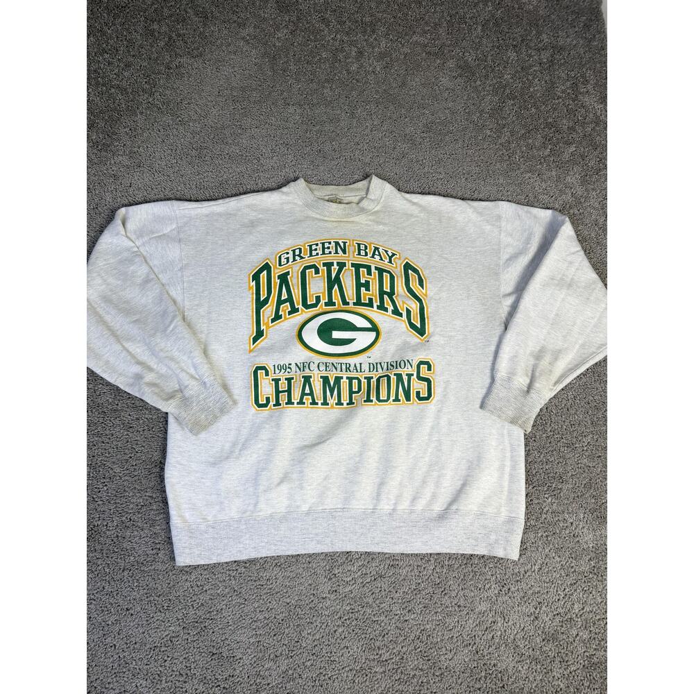 VTG Green Bay Packers Sweatshirt Mens XL NFL Football Competitor 1995 Champions